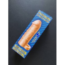 Насадка на пенис из реалскина 13.5 см Pleasure Extender Series LULU