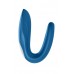 Стимулятор для пар Satisfyer Partner Whale, силикон, голубой, 17см